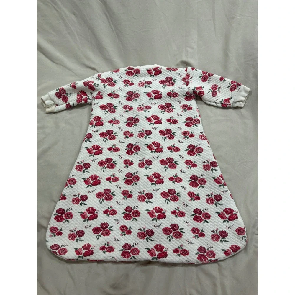 Hanna Andersson Quilted Sleep Sack Floral‎ Rose Wearable Blanket 12-18M 59457